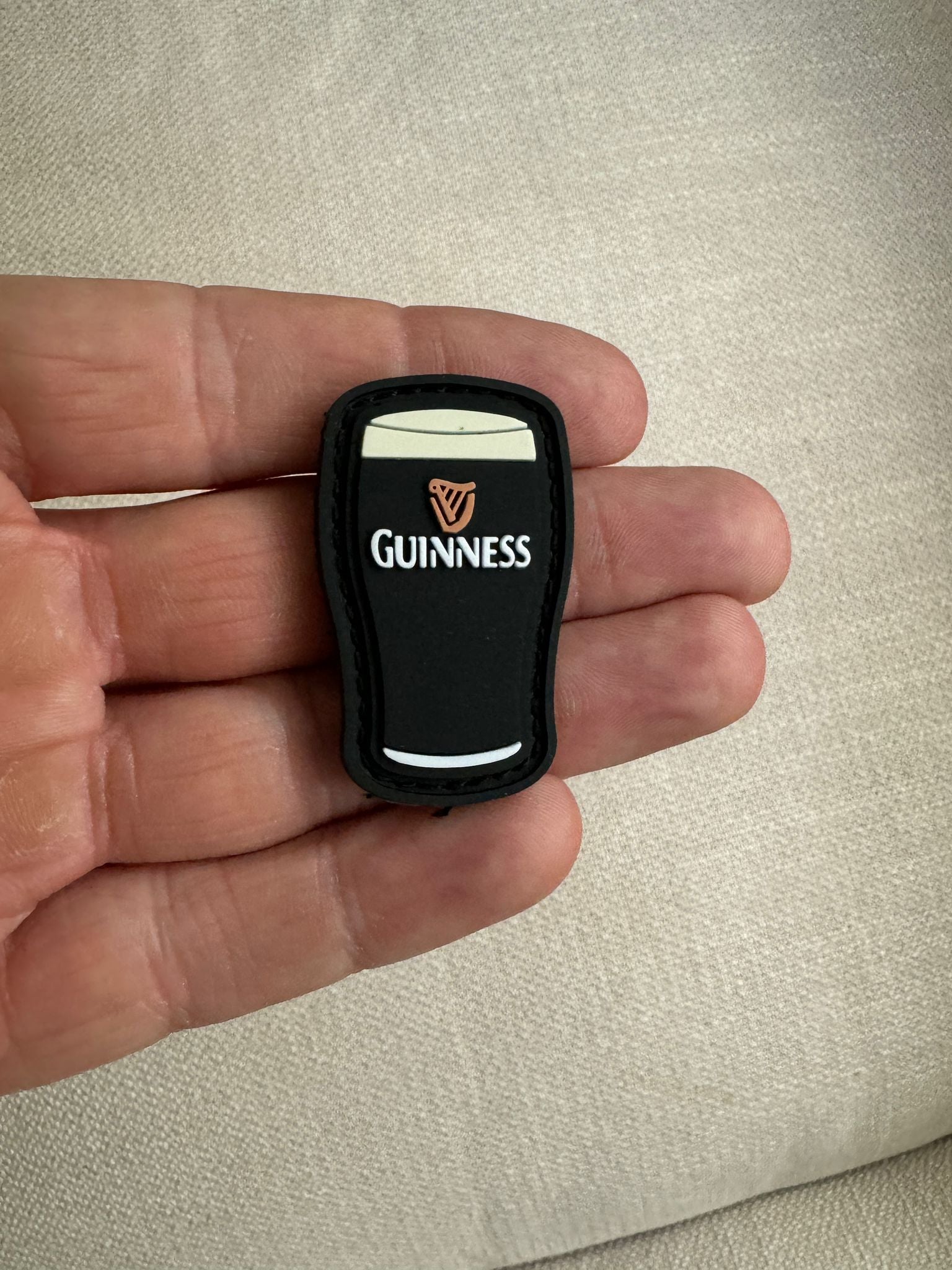 Guinness Pint - Limited Run | PVC Rubber | Velcro back